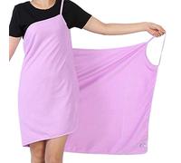 Tyenaza Toallas con Tirantes, Mujeres Albornoz Towels de baño Abrigo, Towel de Bano de Microfibra para Mujer con Toalla, Towels de Bathroom para Mujeres con Correas de Hombro, para Ducha(140x70cm)