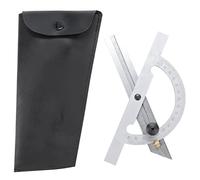Tyenaza Transportador de Angulos, Herramienta Medición Ángulos, Regla de áNgulo de Transportadors 100X150 mm, Transportadors Ajustable con Acero al Carbono para Artesanos de Madera Medir Angulos