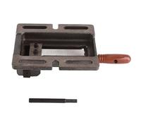 Tyenaza Vise Negro Mecánico de Punta Plana Manivela de Sujeción Herramienta para Taladros de Banco Mini Abrazadera Plana de 100 mm Abrazadera de Banco de Mordaza de Mesa