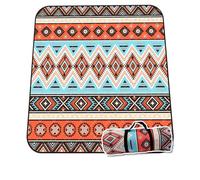 TYEQWT Manta Picnic Impermeable 200 X 200, Manta Playa Grande Antiarena, Picnic Blanket Boho Esterilla Playa Lavable a Máquina, Plegable Camping Mat Portátil para Parque (Orange)