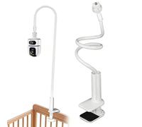 TYEQWT Soporte para cámara de Seguridad - Abrazadera Flexible con Agujero roscado 1/4", rotación 360° & Altura Regulable, Estable para Estante, salón, balcón (Espesor MAX 6.5cm)