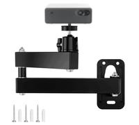 TYEQWT Soporte Universal para Proyector de Pared, Orientable 360° e Inclinable 90°, Montaje en Pared/Techo Seguro, Estructura de Metal Resistente, Carga Máxima 3kg, Adaptador con Rosca de 1/4"