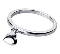 TYERY Anillo de Plata S925, Moda Femenina en Forma de Corazón Colgante Temperamento Personalidad Amor Anillo de Dedo Índice Femeninoanillo de plata s925, dieciséis