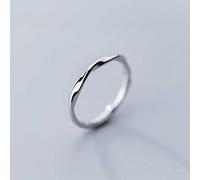 TYERY S925 Anillo de Plata, Moda Femenina Anillo de Dedo Retorcido Temperamento Personalidad Onda Anillo de Dedo Índice Ajustableanillo de plata s925, Apertura regulable