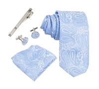 TYFGRT 1 Juego De Corbata Azul Claro, Corbata De Negocios Para Hombre, Corbata De Moda, Corbata De Camisa, Corbata Decorativa, Accesorios De Vestir