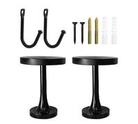 TYFGRT 1 Par De Ganchos para Cortinas Y 2 Ganchos De Pared, Fijaciones para Cortinas, Ganchos Metálicos para Cortinas, Accesorios para Cortinas, Ganchos Multifunción