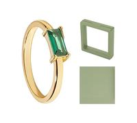 TYFGRT 1 Pieza De Anillo De Circón Y Joyero, Anillo Simple De Moda, Anillo De Circón Elegante, Joyería para Mujer, Joyería para Mujer