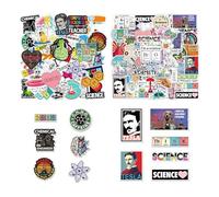 TYFGRT: 100 Pegatinas De Experimentos Científicos, Graffiti De Dibujos Animados, Decorativas Creativas E Impermeables Para Equipaje Y Más