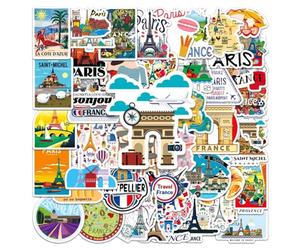 TYFGRT 100 Pegatinas Francesas, Pegatinas Decorativas De Graffiti, Pegatinas para Álbumes De Recortes, Pegatinas Personalizadas De Dibujos Animados, Decoración De Pegatinas DIY, Tazas Y Cuadernos