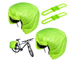 TYFGRT 2 Fundas para Lluvia para Bicicleta, 2 Correas, Funda Protectora para Bicicleta, Funda para Lluvia para Sillín De Bicicleta, Adecuada para Días Lluviosos, Camping, Senderismo