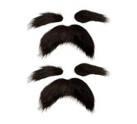 TYFGRT 2 Juegos De Barba Y Cejas Autoadhesivos, Juego De Barba Falsa Gruesa, Accesorios De Actuación Teatral, Accesorios Divertidos para Fiestas, Adecuados para Halloween, Bailes, Cosplay