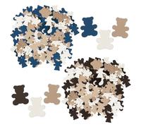 TYFGRT 200 Piezas De Confeti De Oso, Forma De Oso De Dibujos Animados, Múltiples Opciones De Color, Adecuado para Fiestas Y Decoraciones Hechas A Mano, Adecuado para Niños Y Fiestas Navideñas.