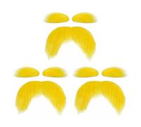 TYFGRT 3 Juegos De Bigote Y Cejas, Juego De Disfraces, Decoración De Bigote Y Cejas Falsos, Juego De Decoración para Fiestas Navideñas, Accesorios De Ropa