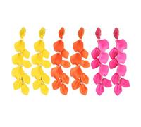 TYFGRT 3 Pares Pendientes De Pétalos, Pendientes Vintage, Pendientes Largos, Pendientes Elegantes para Mujer, Accesorios De Ropa