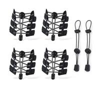 TYFGRT 4 Cordones Elásticos, 2 Hebillas De Cordón Elástico, Cordones Sin Nudos, Cordones Perezosos, Cordones Con Hebillas De Seguridad Sin Atar.