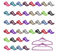 TYFGRT 40 Ganchos Para Colgar Ropa Flocados, Mini Ganchos, Ganchos Antideslizantes, Multifuncionales, Adecuados Para Armario