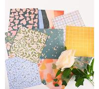 TYFGRT 48 Piezas Estampadas Retro y Florales para Manualidades, Álbumes de Recortes y Decoración de Bricolaje