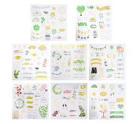 TYFGRT 8 pegatinas para bodas, pegatinas creativas para decoración de bodas, multicolor