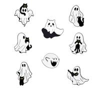 TYFGRT 8 Piezas De Broches De Fantasmas, Lindos Broches De Dibujos Animados, Broches Creativos, Broches De Fiesta, Broches Decorativos, Decoraciones para Mochilas, Accesorios De Ropa