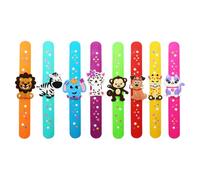 TYFGRT 8 Piezas Pulseras De Juguete para Niños, Pulseras De Animales Lindos, Pulseras Creativas De Dibujos Animados, Pulseras De Animales De Silicona, Pulseras De Fiesta Infantil