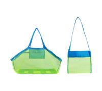 TYFGRT Bolsas De Malla Portátiles para Playa, Bolsas De Almacenamiento De Juguetes para Playa, Bolsas De Red para Almacenamiento Al Aire Libre, Bolsas De Almacenamiento Plegables, 2 Uds.