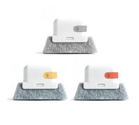 TYFGRT Cepillo De Limpieza De Ranuras De 3 Piezas, Cepillo De Limpieza De Costuras, Cepillo De Limpieza De Rieles De Ventanas, Cepillo De Limpieza Portátil. Cepillo De Limpieza Multifuncional