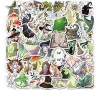 TYFGRT Juego De 100 Pegatinas De Graffiti De Brujas, Pegatinas De Brujas De Anime, Pegatinas De Brujas del Bosque, Adecuadas para Álbumes De Recortes, Computadoras, Teléfonos Móviles, Patinetas