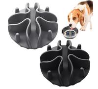 TYFGRT Pack De 2 Cuencos para Mascotas De Comida Lenta, Cuencos Antideslizantes para Perros, Cuencos para Comida Lenta Antiasfixia, Adecuados para Mascotas Pequeñas Y Medianas