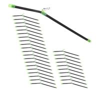 TYFGRT Pack De 30 Accesorios Antienredos para Pesca, Pluma Antienredos De Acero Inoxidable, Pluma Antienredos para Pesca, Pluma Antienredos con Pivotes