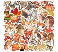 TYFGRT Paquete De 100 Pegatinas De Bosque Otoñal, Pegatinas De Graffiti Retro, Pegatinas con Tema De Bosque, Se Pueden Utilizar para Decorar Maletas, Vasos De Agua, Cuadernos