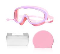 TYFGRT Set de Natación para Niños - Gafas de Protección Impermeables, Gorro y Caja de Almacenamiento
