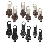 TYFGRT Tiradores De Cremallera De Repuesto De 12 Piezas, Piezas De Repuesto De Cremallera, Accesorios De Cremallera, Deslizadores De Cremallera Extraíbles, Kit De Reparación De Cremallera