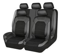 TYGCP Coche Juegos Cubreasientos para Opel Corsa F/Corsa-e MJ22/Corsa Edition/GS Line 2019-2023 2024,Delanteros y Traseros Impermeables Respirable Cómodo Fundas Asientos Accesorios,Grey1-5seats