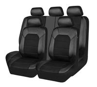 TYGCP Coche Juegos Cubreasientos para Peugeot 206 CC SW 207 208 307 CC/3008,Delanteros y Traseros Impermeables Respirable Cómodo Fundas Asientos Accesorios,Black-5seats
