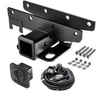 Tyger Combo de Remolque: Enganche Receptor de 2 Pulgadas, arnés de cableado y Cubierta de Enganche para Wrangler JK 2Dr y 4Dr 2007-2018 (excluyendo Modelos JL 2018)