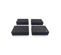 TYGERIX® 4 almohadillas para puente elevador de 160 x 120 x 40 mm | Producto italiano | Almohadillas universales de goma completa de alta resistencia | Para puentes elevadores de tijera como Corghi