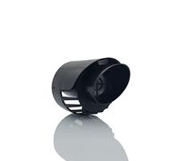 TYGERIX® Terminal coaxial de pared para aspiración y descarga de calderas 60/100 mm | de polipropileno negro | Toma de aire y evacuación de humos para caldera de condensación | Más grosor más