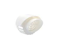 TYGERIX Terminal Coaxial de Pared para Succión y Descarga de Calderas 60/100 mm | Polipropileno Blanco | Evacuación de Aire y Humo para Caldera de Condensación