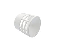 TYGERIX Terminal de admisión de aire o escape humos caldera de condensación de polipropileno blanco 80 mm | Salida de aire para calderas, campanas y sistemas