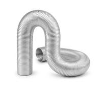 TYGERIX® Tubo Flexible de Aluminio de 70 mm | Plegable y Extensible hasta 2,5 metros | Mayor Espesor y Resistencia a la Corrosión y al Desgaste | para Estufas, Calderas y Campanas Extractoras