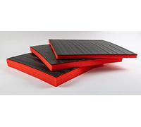 TYGR Foam 600x600x50mm rojo - DIY inserto de espuma para herramientas, cámara & co. | Inserción de herramientas | Inserción de casos | Inserción de sistemas | Kaizen