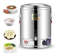 TYH Termo Comercial De Gran Capacidad para Hostelería, De 20 a 50 litros, Eléctrico, De Acero Inoxidable, con Ajuste De Temperatura, Hervidor De Agua para Té, Ideal para Cafeterías