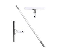 TYHAYJYK Varilla Extensible para Limpieza de Ventanas y escobilla de Goma para Limpieza de vidrios de Ventanas de 1,2 m/1,5 m/2 m/3 m/4 m/5 m con Mango Largo para Interiores y Exteriores (4 m)