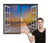 TYHJSH Mosquitera Ventana Magnetica,Mosquitera Autoadhesiva,Mosquitera Cortina Magnetica,Se Cierra Automáticamente,Para Dejar Pasar el Aire,Que Evita el Paso de Insectos,para Puertas y Ventanas