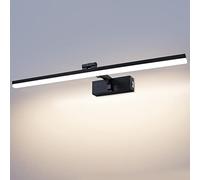 TYhogar Lámpara de Espejo Baño 60cm 12W, Luz de Temperatura Ajustable 3 Colores 3000K/4500K/6000K, Aplique Sin Parpadeo Iluminación Frontal, Lámpara de Pared IP44