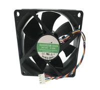TYHUJKKL DA08025B12UH Ventilador de refrigeración de 80 mm, 12 V CC, 0,50 A, 80 x 80 x 25 mm, 80 cm, 4 Pines, PMW(Copy)