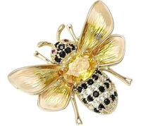 TYIMO7 Broche de abeja Broches y alfileres for mujer for Alfiler solapa moda Joyería for damas Dijes oro .AT7