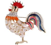 TYIMO7 Broche de gallo for hombre y mujer, accesorios fiesta, broches animales .AT7