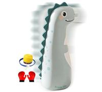 Tyinerc Bolsa De Golpe Inflable Para,Equipo de Boxeo Inflable 119cm con Guantes y Bomba,Sandbag De Golpe Anti Estrés para | Para Entrenamiento Al Aire Libre Ejercicio Deporte Entretenimiento