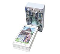 Tyinerc Cartas De Tarot para Principiantes,Baraja De Tarot Espiritual De 78 Cartas - De Espirituales De Mesa | para Reuniones Dormitorio Oficina Diaria Hogar Fiesta Viaje